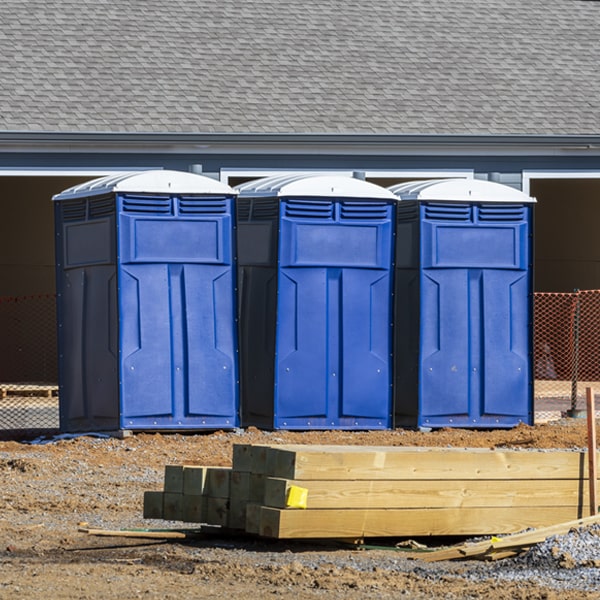 how often are the porta potties cleaned and serviced during a rental period in Florence